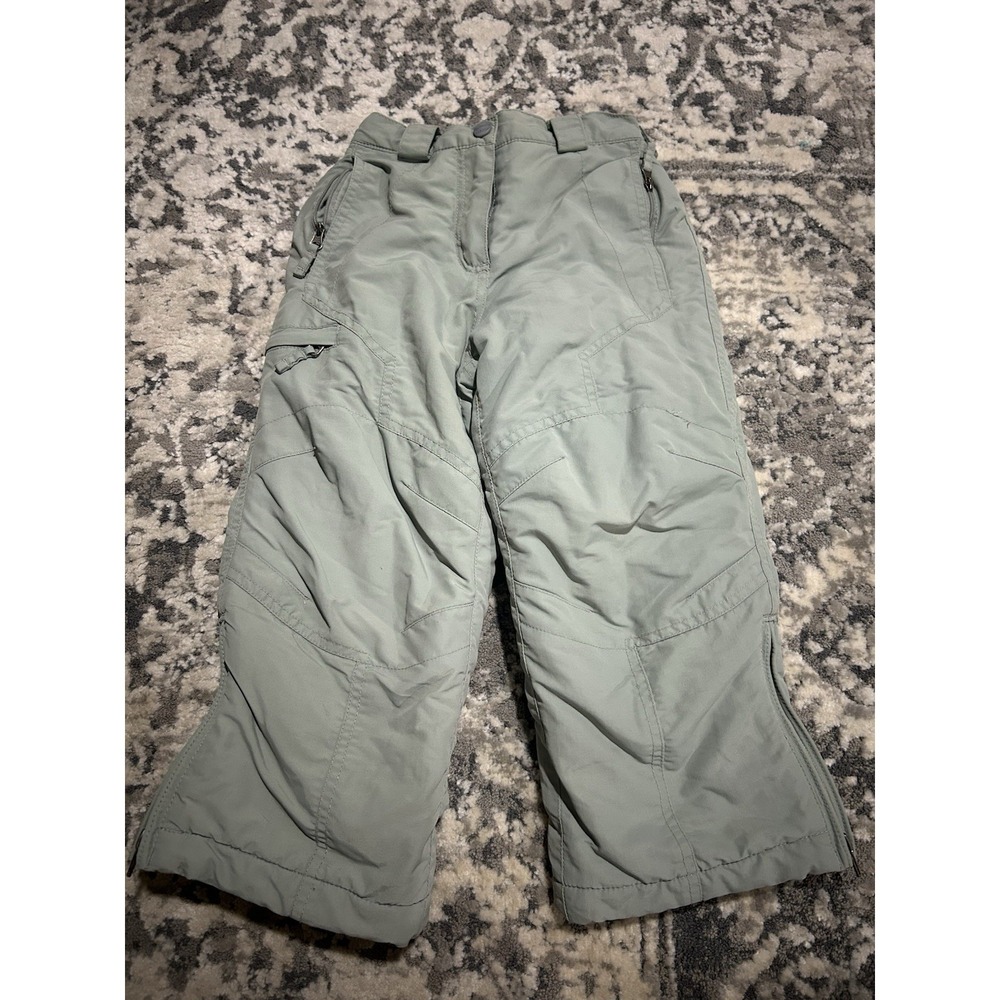 L.L. Bean Gray Insulated Snow Ski Pants Youth Kids Size 4